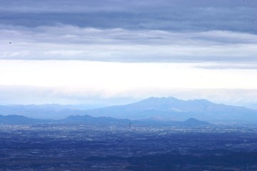 Fototapeta na wymiar 山頂からの景色、筑波山