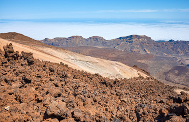 Mount Teide volcanic landscape, Tenerife, Spain.