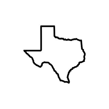 Texas Map Icon vector