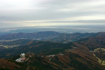 山頂からの景色、筑波山