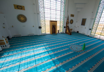 hall inside the mosque, a place for prayer