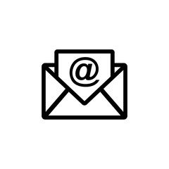 Email icon, notification icon vector