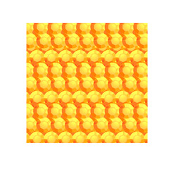 Orange and yellow round many faceted stones background