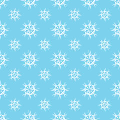 Vector seamless pattern with snowflakes. Winter background.