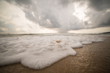 Sunset on the Thailand beach 