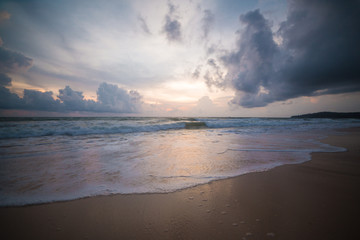 Obraz premium Sunset on the Thailand beach 