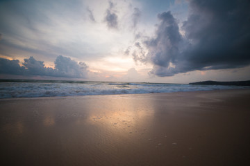 Fototapeta premium Sunset on the Thailand beach 