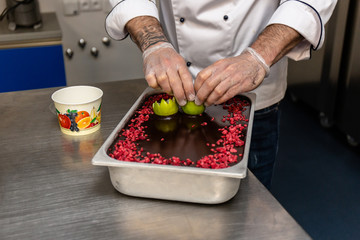 Gelato ice-cream preparation