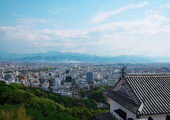 松山城からの松山市