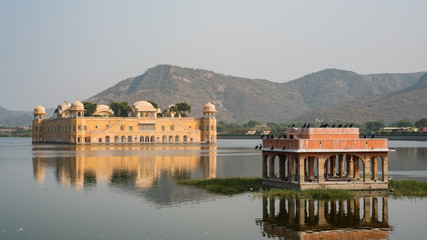 A water palace in Jaipur, India