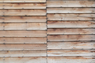 Fototapeta premium two segments of overlaid planks material texture