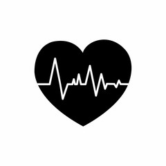heart pulse icon vector illustration