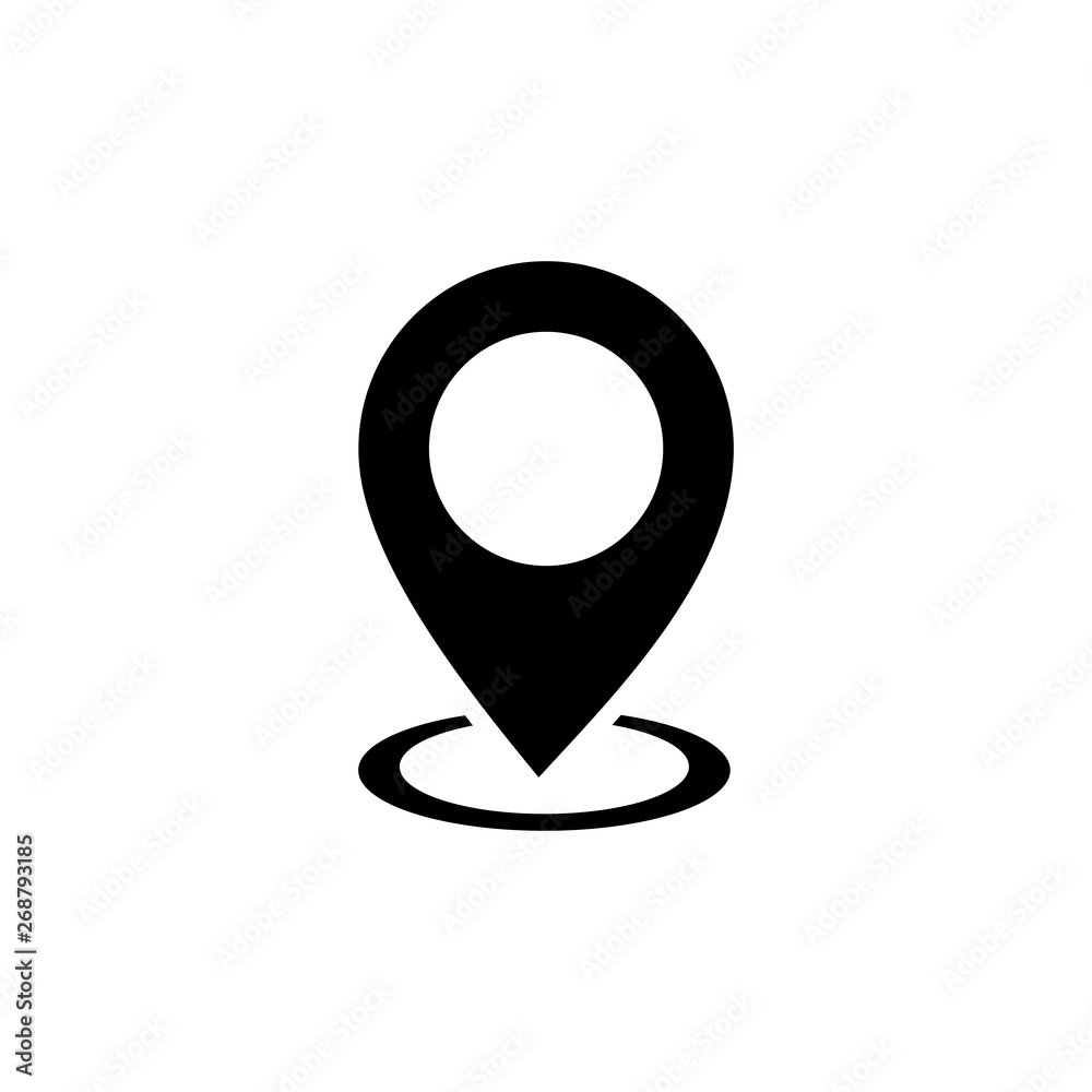 Poster pin maps location icon vector. pin icon vector. location icon. map pointer icon