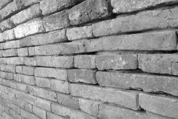 black and white brick wall texture background