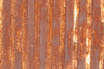 Naklejka premium Old zinc wall surface Fence