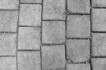 Obraz premium black and white brick wall texture background