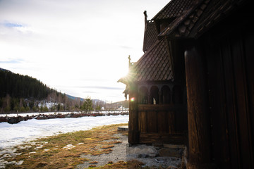 Obraz premium old house in the village