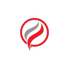 Naklejka premium Fire flame Logo
