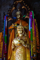 Fototapeta na wymiar Buddha statues at Kampang Temple, Bnagkok, Thailand