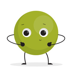 Lime doing sport exercise in the gym. Fresh food