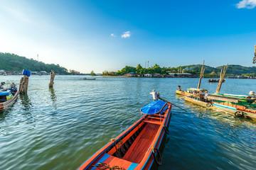 pier at coastline in Thailand