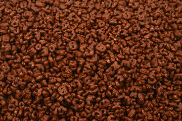 Corn-flakes background and texture. Top view. cornflake cereal box for morning breakfast.