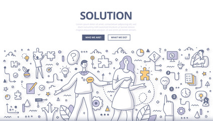Solution Doodle Concept