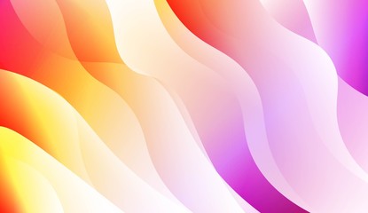 Abstract Geometric Wave Shape with Gradient Soft Colorful Background. For Your Design Wallpaper, Presentation, Banner, Flyer, Cover Page, Landing Page. Vector Illustration.