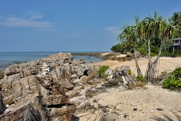 Rocky Beach at Koh Lanta, Thailand