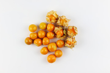 Fototapeta premium Cape Gooseberry on white background