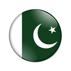 Pakistan country flag badge button