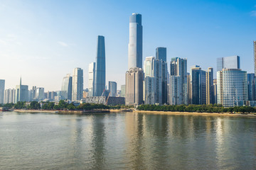 skyscraper in Guangzhou of China