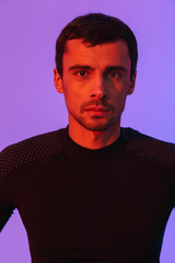 Portrait of a confident motivated sportsman standing