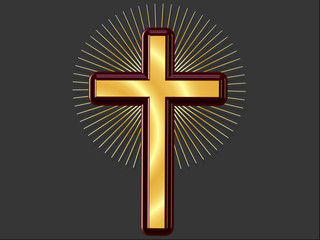 Obraz premium 3d religious cross