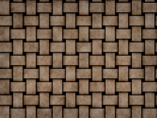 background of texture tissue. Vintage background in pastel brown tones. Festive creative pattern of natural grid great for xmas layout. Ornate vivid wooden structure of surface canvas. 