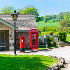 red telephone box in Yorkshire