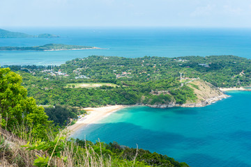 Black rock view point. Andaman sea at phuket thailand. 4k uhd 