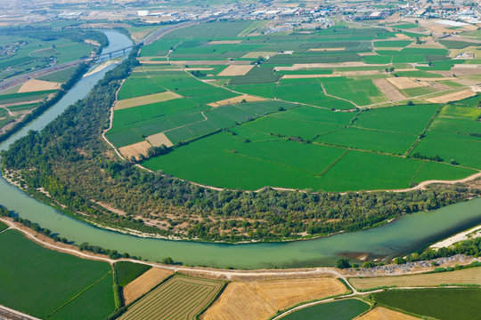 Zaragoza Town. Ebro River. Zaragoza Province, Aragon, Spain, Europe