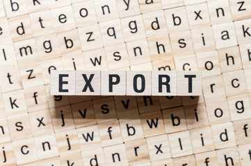 Export word concept on cubes