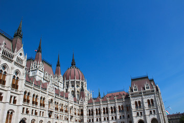 Fototapeta na wymiar Hungarian Parliament Building - Budapest, Hungary 