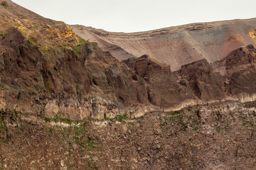 Vesuvius crater, volcano near Naples, Italy