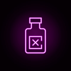 rum neon icon. Elements of bar set. Simple icon for websites, web design, mobile app, info graphics