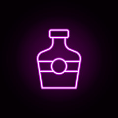 whiskey neon icon. Elements of bar set. Simple icon for websites, web design, mobile app, info graphics