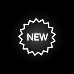 new neon icon. Elements of commerce set. Simple icon for websites, web design, mobile app, info graphics