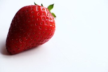 fresh strawberry on white background