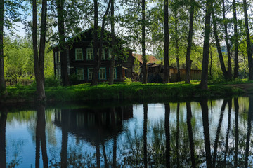 Obraz premium image of rural house in Vishniy Volochok, Russia