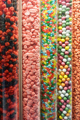 Mixed colorful candies