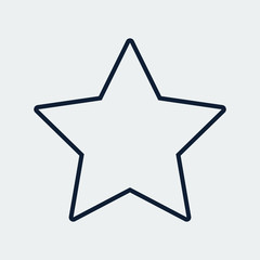 Obraz premium Black star icon. Logo design .Vector Illustration