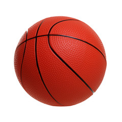 Basketball toy isolated on a white