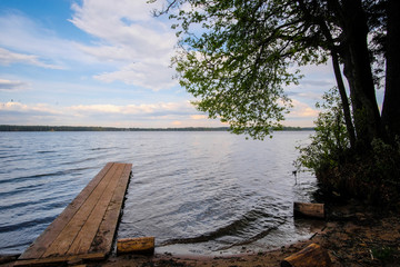 Fototapeta na wymiar landscape with the image of lake Valdai in Russia